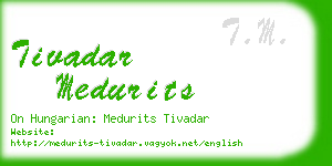 tivadar medurits business card